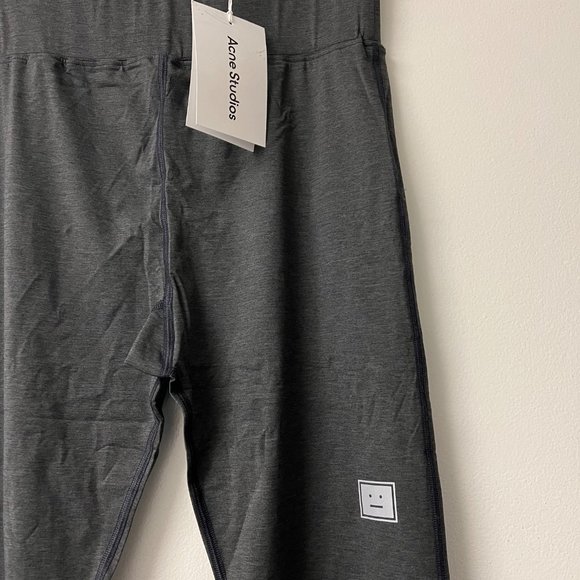 ACNE STUDIOS Grey Running Leggings BLACK - Picture 10 of 11